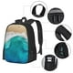 thumbnail image 2 of Disketp Beach Mochila Minimalista de Gran Capacidad, Mochila de Viaje para Escuela, Trabajo o Uso Diario, 2 of 6