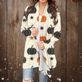 thumbnail image 2 of Cardigan pour Femmes Imprimé Halloween Cardigan à Manches Longues Veste, Vestes pour Femmes, Blouses pour Femmes Longs Cardigans pour Femmes, 2 of 6