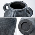 thumbnail image 4 of 9.8" Handmade Terracotta Vase Vintage Ceramic vase Rustic Antique Decor with 4 Handles Matte Finish for Home Office Resto Cafe Decor, 4 of 6