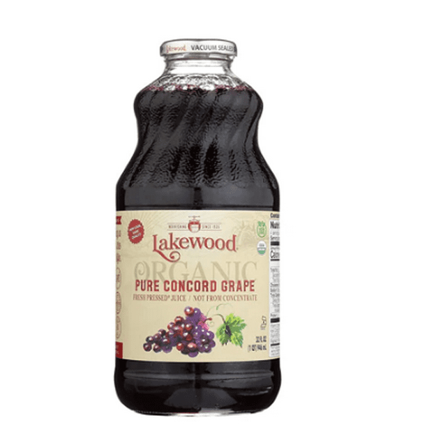 Lakewood Organic Pure Concord Grape Fresh Pressed Juice Concord Grape