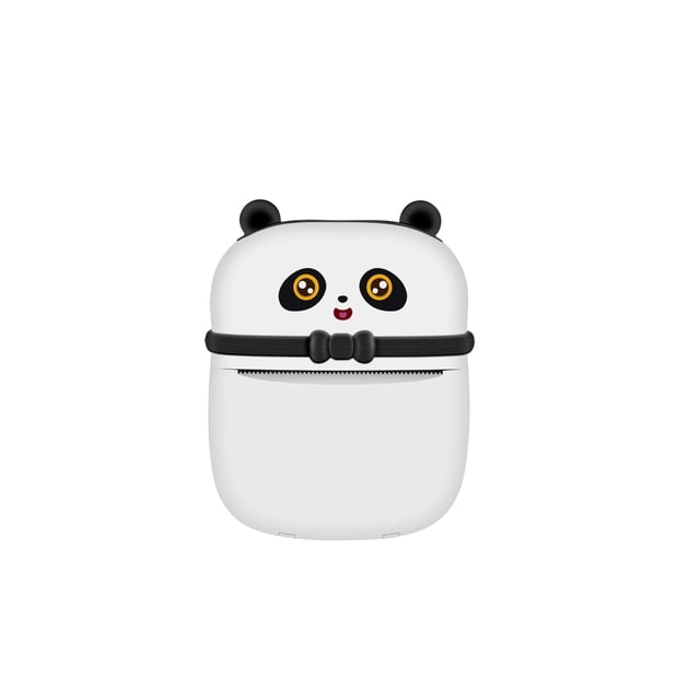 Riwcyla Pocket Printer Portable Thermal Printer Multifunctional Printer with Cute Panda Appearance Printing Paper for Study Note Photo Document Printing