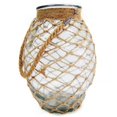 thumbnail image 1 of CheungsRattan 15S008 Melon Shaped Glass Jar with Ropen Rope, 1 of 1