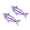 Purple, variant on 1 Pair Headdress Side Hair Clips Hairgrip Clip Dolphin Hairpin for Girls Children Headwear Hairclip Barrettes
