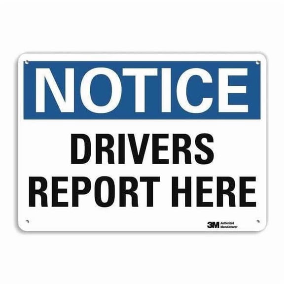 Lyle Reflective Load/Unloading Sign,10x14in U5-1158-RA_14X10