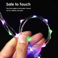 thumbnail image 4 of Guirnalda de luces LED de 1 m, 2 m, 3 m, 5 m y 10 m para decoración del hogar, Navidad, bodas y fiestas, funciona con pilas AA o USB, 4 of 5