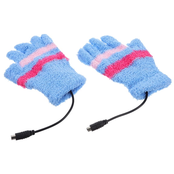 GOOHOCHY  Warmer Heat Black Hand Warmers Gloves Winter Men Women Blue