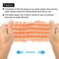 thumbnail image 4 of Uxcell 2.2 Yards 2 Inch Elastic Sequins Trim 5 Row Flat Sequin Strip Sequins Fabric Ribbon for Sewing Orange, 4 of 5
