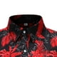 thumbnail image 4 of Cárdigan informal de manga corta con estampado para hombre, camiseta con cuello vuelto, blusa, Tops Pompotops  qyievc215, 4 of 4
