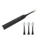 thumbnail image 5 of Cepillo de dientes eléctrico para adultos, resistente al agua IPX7, 4 velocidades, vibración, 4 cabezales, color negro, 5 of 14