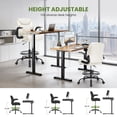 thumbnail image 5 of JONPONY Tall Office Chair for Standing Desk, Ergonomic High Leather Executive Office Chair with Flip-up Armrest,and Adjustable Foot Ring for Counter Height Desk,Beige, 5 of 12