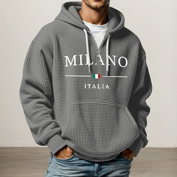 WILLBEST Sudadera con Capucha para Hombre, Suave y Cómoda, para Uso Informal Al Aire Libre y Actividades Deportivas XGrande