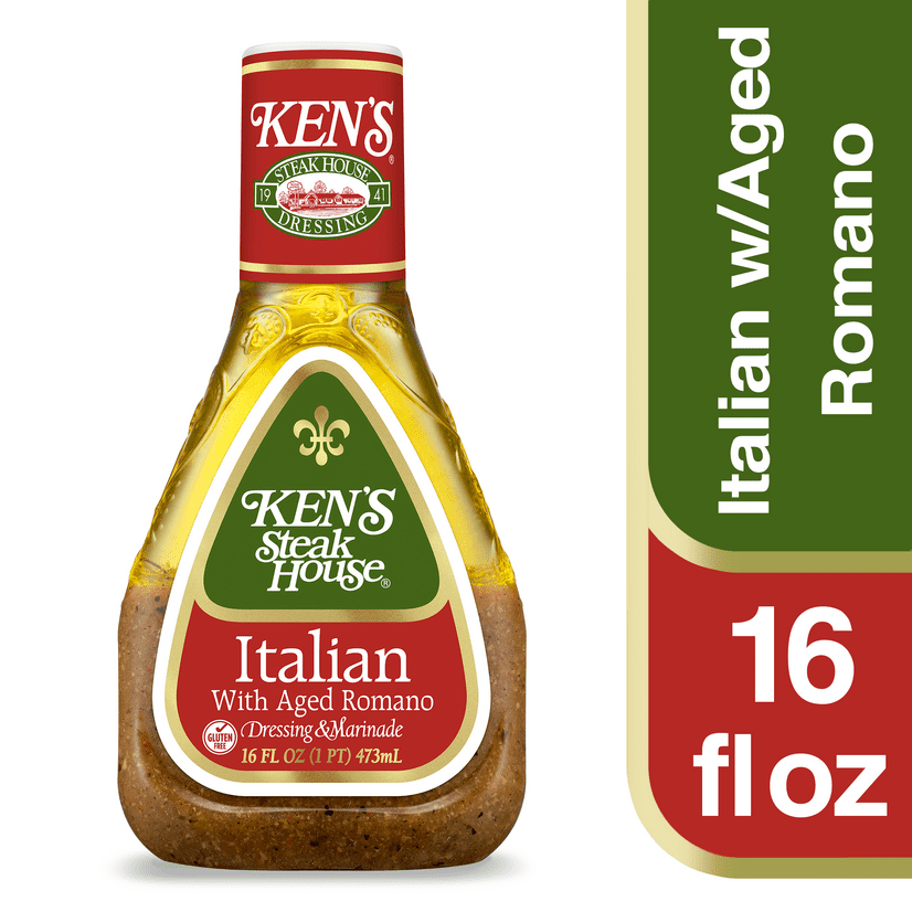 Ken's Steak House Italian with Aged Romano Dressing & Marinade 16 oz