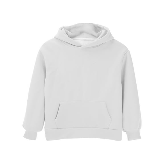 Mercatoo Boys Girls Plain Hoodies Long Sleeve Oversized Hoodie Kids Soft Cotton 𝗛ooded Sweatshirts Baggy 𝐏reppy Pullover Top