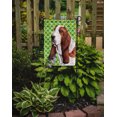 thumbnail image 2 of SC9292GF 15 x 15 Po. Drapeau Taille Jardin Basset Hound St. Patricks Day Trèfle, 2 of 3