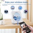 thumbnail image 3 of MesaSe CD Player with Speakers Bluetooth Desktop CD Players for Home Radio CD Player with Remote Control HiFi Speakers Dust Cover LED Screen Timer Supports AUX USB TF Card Playback for Gi, 3 of 7