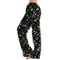 thumbnail image 5 of QATAINLAV Ofertas Flash Pajama Pants for Women Fashion Graphic Print Palazzo Pants Casual Straight Comfy Cotton Sleep Trousers Loose Fit Plus Size Loungewear Multicolor L, 5 of 8