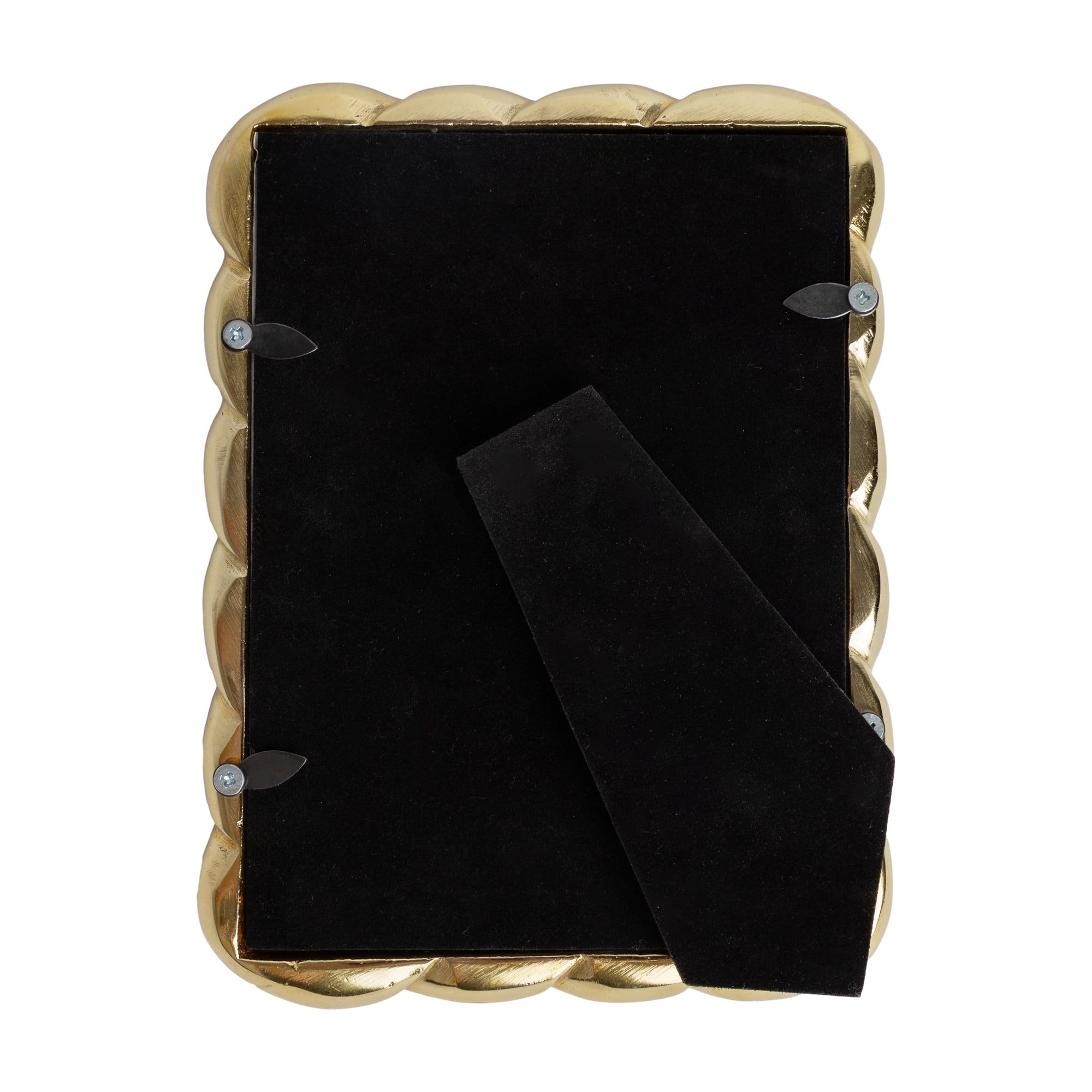 Better Homes & Gardens 5x7 Picture Frame – Gold Rope Metal Tabletop Photo Frame