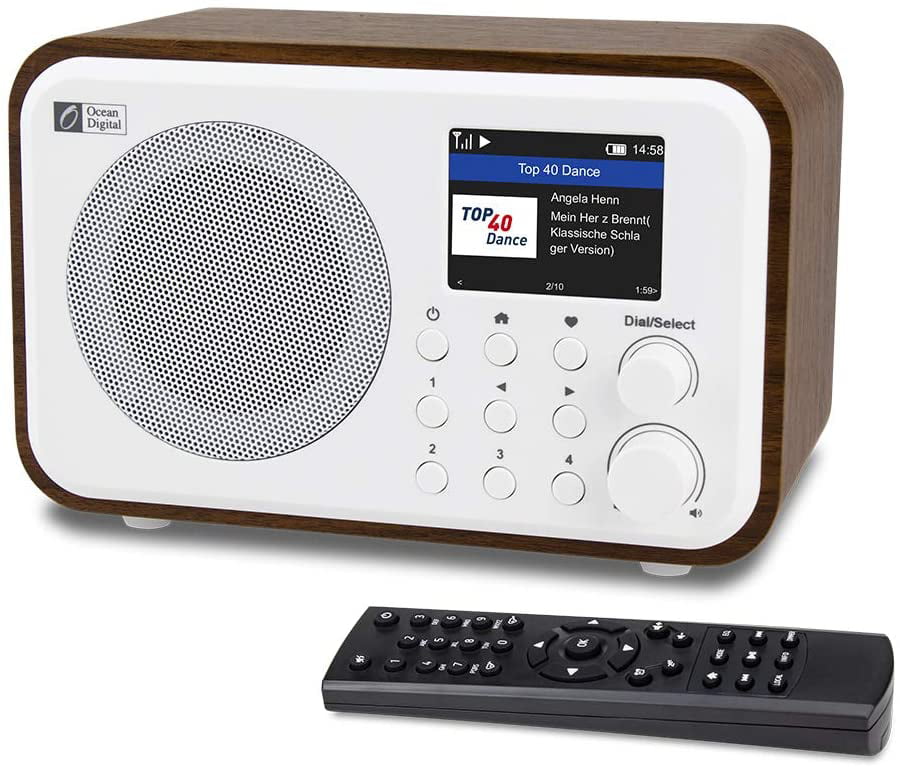In reality international Numeric LWLIUANG WiFi Internet Radios WR-336N Portable Digital Radio with  Rechargeable Battery Bluetooth Receiver with 2.4” Color Display, 4 Preset  Buttons, Support UPnP & DLNA-White - Walmart.com