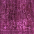 thumbnail image 1 of Ahgly Company Indoor Square Oriental Purple Modern Area Rugs, 7' Square, 1 of 4