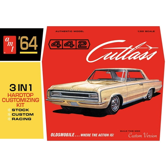 '64 Oldsmobile Cutlass 422 Hardtop (AMT1066) 1:25 Scale Car Plastic Model Kit