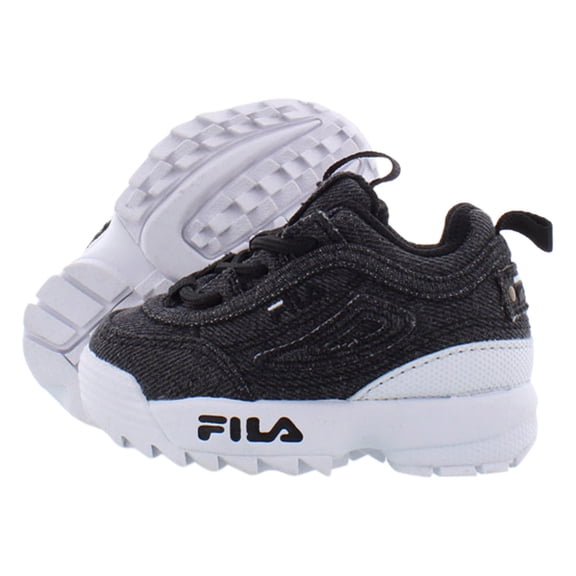 Fila Disruptor Ii Denim Baby Boys Shoes Size 8, Color: Charcoal
