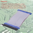 thumbnail image 2 of Cable Extensor PCIE X16 PCI Express Riser Extender Card Adapter Extension Cable de alimentación Cable, 2 of 6