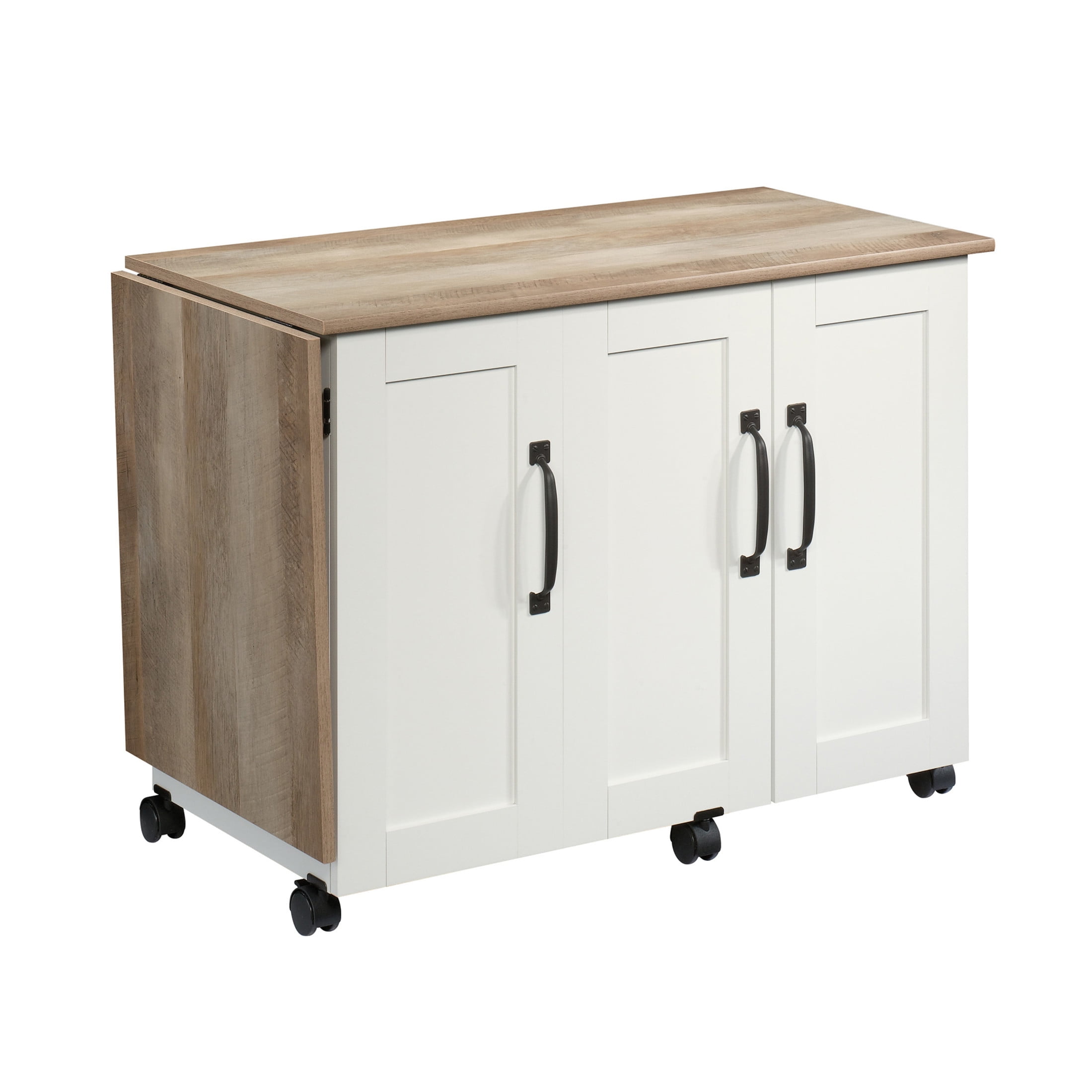 Sauder Sewing/Craft Cart, Soft White Finish