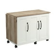 thumbnail image 4 of Sauder Sewing/Craft Cart, Soft White Finish, 4 of 15