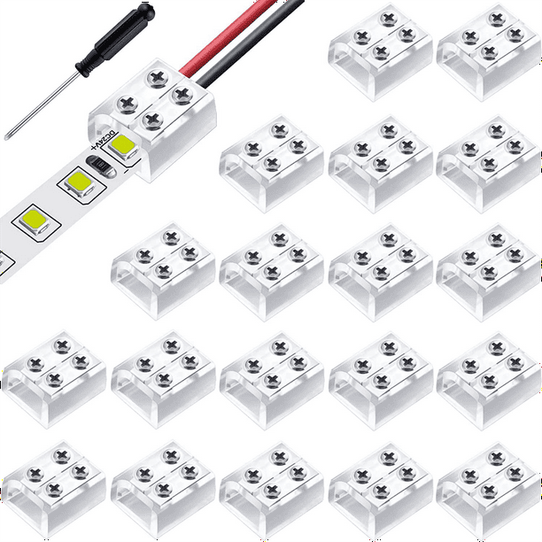 24V LED Strip Lights - LED Solderless Connectors - Single Color