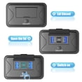 thumbnail image 4 of Adaptador de carga Hapytrip, paquete de 2, 78 W, 4 puertos USB, 12 V, PD, QC3.0, 4 of 8
