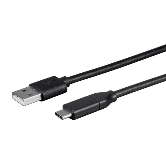 Sanoxy Cables and Adapters; USB Type C to USB-A 2.0 Cable - 480Mbps, 3A, 26AWG (6.6ft) Black