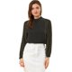 thumbnail image 1 of Blusa Oficina ReuniÃ³n Cuello Alto Linterna Lunares Negro T XL Unique Bargains Blusa, 1 of 6