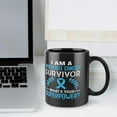 thumbnail image 4 of Prostate Cancer Survivor Gifts, I Beat Cancer Mug, I Am A Prostate Cancer Survivor Ceramic Coffee Cup Birthday Gifts For Men Women 11Oz Black, 4 of 5