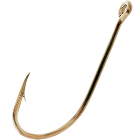 UPC: 0047708053815 | Eagle Claw 084FH-10 Bronze Plain Shank Hook  Size 10