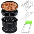 thumbnail image 1 of 8Pcs Air Fryer Accessories 7 Inch Fit for philps Grill Pot Kitchen Cooking Tool, 1 of 6