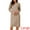 Khaki, variant on Hoodie Pullover Sweater Midi Dress M Black