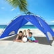 Goplus Tente de Camping Instantanée 2-en-1 Double Couche Imperméable pour 4 Personnes Bleu – image 5 sur 10