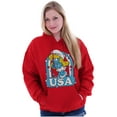thumbnail image 3 of Smurfette Cartoon American Cutie USA Women Plus Size Hoodie Brisco Brands 3X, 3 of 4