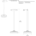 thumbnail image 7 of 1436MX Toilet Paper Holder Stand, Weighted Base,  Freestanding Bathroom Floor Stand, 22 Inch, 7 of 7