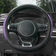 thumbnail image 3 of Ultra Grip Silicone & Faux Leather Steering Wheel Cover  Fits 14.5" - 15.5", 3 of 5