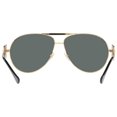 thumbnail image 3 of Versace VE 2249 Metal Unisex Aviator Polarized Sunglasses Gold 65mm Adult, 3 of 5