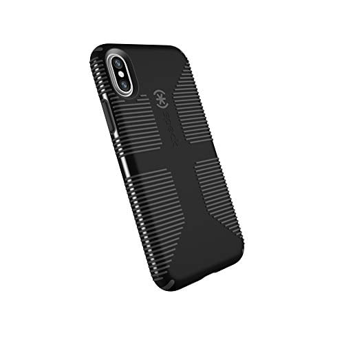 Speck Products CandyShell Grip Cell Phone Case for iPhone XS/iPhone X - Black/Slate Grey
