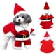 thumbnail image 1 of Disfraz de Papá Noel para perros y gatos, ropa navideña para mascotas, linda ropa de Papá Noel para perros, ropa navideña para mascotas con gorro de Papá Noel, 1 of 5