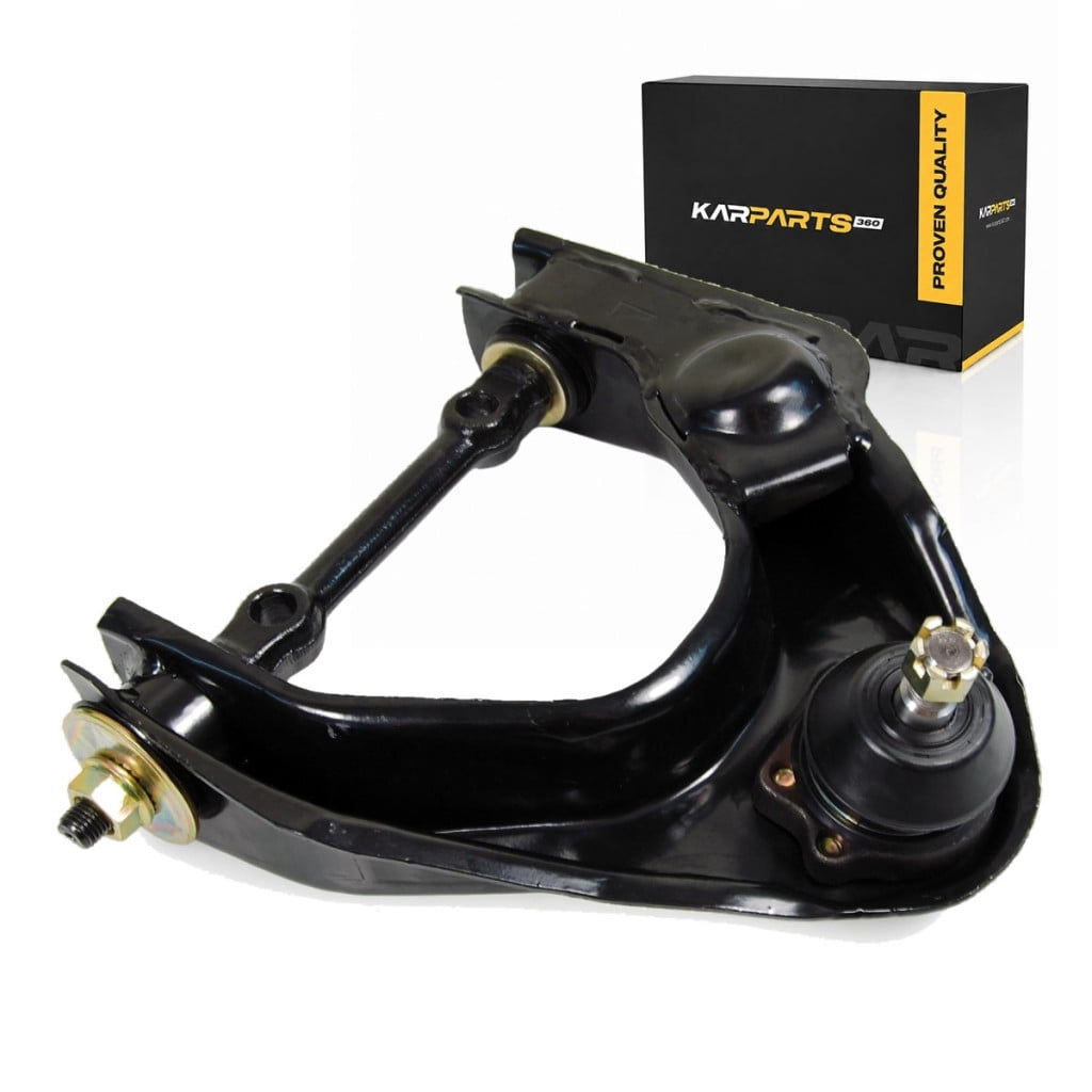 KarParts360 For Nissan D21 1990 91 92 93 1994 Control Arm and Ball Joint | Steel | Black | Bolt In Ball Joint Mounting | Threaded Ball Joint Stud | Rubber Bushing