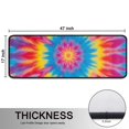 thumbnail image 5 of Kitchen Rugs Sets Of 2,Colorful Tie Dye Mandala Pattern Anti Fatigue Kitchen Mat Rugs Non Slip Washable,Decorative Kitchen Floor Mats for Kitchen,Sink,Laundry,17"x47"+17"x47", 5 of 5