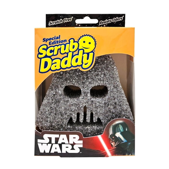 Scrub Daddy Star Wars Black Darth Vader Sponge Scratch-Free Dish Scrubber, Kitchen & Bath Cleaning Supplies, 1 Count