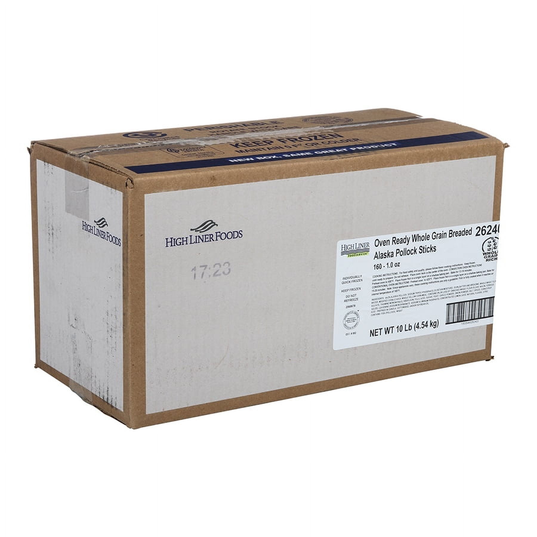 Viking Whole Grain Breaded Alaskan Pollock Stick, 5 Pound -- 2 per case.