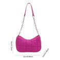 thumbnail image 2 of Axila Hombro Bolsas Cruzadas para Mujeres Cierre La Acolchada Cadena Sólida Vagabundo Compras Viajes, 2 of 9