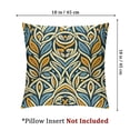 thumbnail image 4 of nygtbtfer Mid Century Curve Ogee Striped Outdoor Pillow Covers Set of 2, Decorative Throw Pillow Case, Yellow Orange Blue White Linen Soft Cozy Cushion Pillowcases, 4 of 7