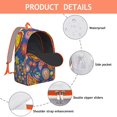 thumbnail image 4 of Serene Paisley Backpack - Boho Calm Aesthetic for Focused Learning, Dedicated Space for a Tablet, Premium Gift for a Scholar, 4 of 5